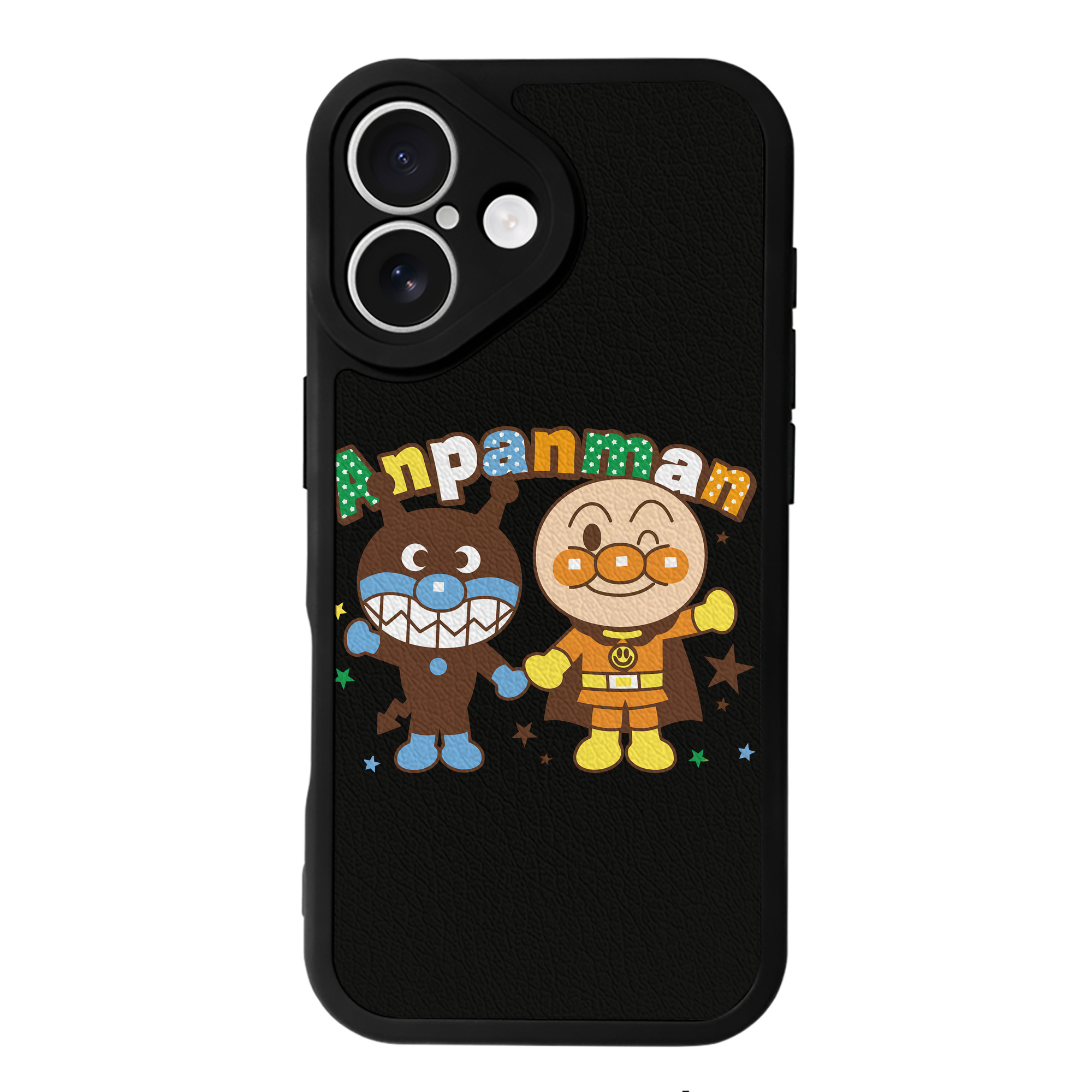 （画像用） アンパンマン Anpanman 【iPhone 16シリーズ対応】シリコンスマホケース（レザー調） 材質：シリコン